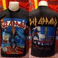 เสื้อวง DEF LEPPARD วงร็อค ไม่มีตะเข็บข้าง คอฟิต ป้ายUSA เสื้อวินเทจ เสื้อทัวร์ เสื้อวง90 วงดนตรีร็อ