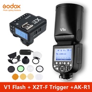 Godox V1แฟลชV1C V1N V1S V1F V1O TTL 1/8000S HSSแฟลชSpeedlite X2T-C/N/S/F/O TriggerสำหรับCanon Nikon