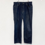 EDWIN 403 牛仔褲/牛仔褲，拉鍊門襟，靛藍色，尺寸 W36（古著）