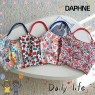 DAPHNE Canvas Shoulder Bag, Large Capacity Floral Printed Shopping Bags, Casual Cotton Reusable Cloth Bags Women