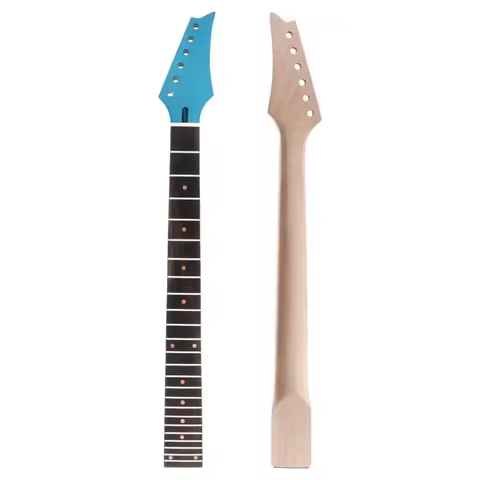 Guitar Neck with Fretboard Enduring 24 Fret Electric Guitar Headstock