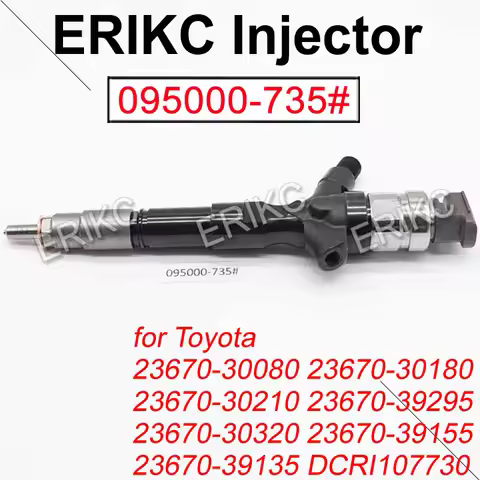 095000-7350 Diesel Injector 095000-7351 Fuel Injection Nozzle 23670-39155 for Toyota Landcruiser Pra