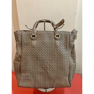 Love bags: Lulu Castagnette light gray leather 3 way bag