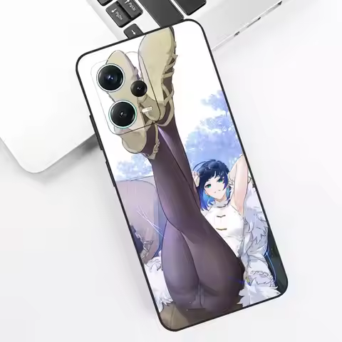 Y_yelan Phone Case For Redmi Note 13 Pro Plus 12 11 A3X A1 A2 13C 12C Black Cover