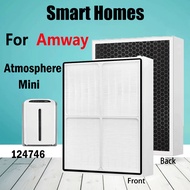 2 in 1 Replacement Hepa Activated Carbon Filter for Amway Atmosphere Mini Air Purifier