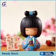 Gazechimp Kokeshi búp bê điêu khắc con rối mới lạ con số truyền thống thu nhỏ Kimono phụ nữ cho Nhà 
