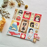 福神/富士山/鯉魚/日本圖案/手帕、手帕夾、幼兒園專用手帕夾