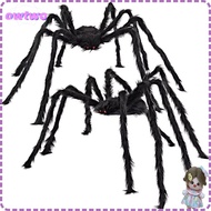 OWTWO Halloween Giant Realistic Spider, Plush Soft Decoration Large Black Spiders,  Simulation Trick