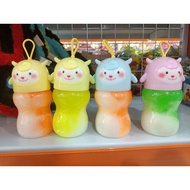 Viral slime, beef motif slime, beef slime, rainbow slime, colorful slime, fragrant slime