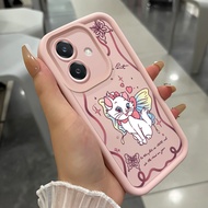Case For OPPO A3 4G A3 Pro 5G A3X 4G A3X 5G A40 A60 5G Three-Color Cat Phone Silicone Shockproof