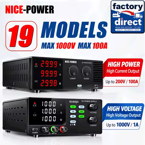 1000V 100A High Power Bench Power Supply High Voltage Adjustable Power Supply For Battery Charging M