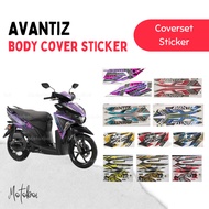 YAMAHA Ego Avantiz Body Cover Set Coverset Sticker Strike Stripe Ego Avantiz