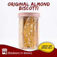 [Biscotti Bakery] BEST SELLER Original Almond Biscotti 190g/tub [Redeem In Store] NO Delivery #Biscotti Bakery