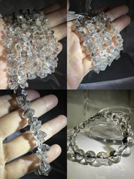 55./402. 巴基斯坦黑閃靈鑽油膽原石手串/閃靈鑽原石手串/黑閃靈鑽手串/手鏈「淨化之石 提昇能量 排負能量」