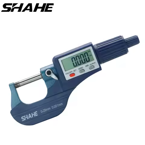 SHAHE 0.001 mm Electronic Outside Micrometer 0-25 mm Digital Micrometer Electronic Digital Caliper G