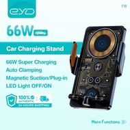 EYD F18 66W CAR WIRELESS CHARGER AUTOMATIC CLAMP PHONE HOLDER FOR SMARTPHONE