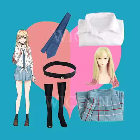 Kitagawa Marin Cosplay Anime My Darling Kitagawa Marin Cosplay Costume Dresses School Uniform Wig Ea