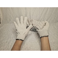 !! 1 DOZEN WORK GLOVES WHITE KNITTED GLOVES SAFETY GLOVES WORK SECURITY GLOVES BEST QUALITY