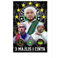 (250×100cm) Bendera Majlis Sholawat Syachermania Azzahir