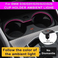 Ambient Lights for BMW 3, 5 Series,G30, G32, 6GT, G01, G02, G20, G22, G26,x3 x4 Car LED Cup Holder L