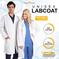 [UNISEX] Premium White Lab Coat Long Sleeve | Baju Doktor Lelaki & Perempuan | Student/Nurse Use