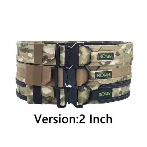 Ronin Style Tactical SENSHI Belt 【2 Inch】 Outdoor Military Hunting Double Layer Belt Molle System AI