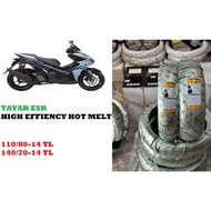 YOSUN TAYAR ESR 14 INCI NVX155 110/80-14 140/70-14 High Efficiency Hot Melt TL Automotive Motorcycle