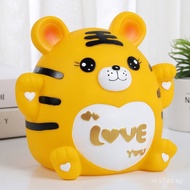 2025New Year Tiger Year Tiger Money Box for Children Boys and Girls, Deposit and Withdrawal Safe Mon