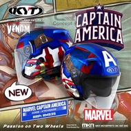 KYT Venom Captain America Special Limited Edition Marvel Collection KYT Helmet Venom KYT Captain America