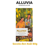 Socola đen nguyên chất Alluvia cacao 70% nhân Xoài đắng vừa ít ngọt Alluvia Dark chocolate Mango