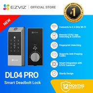 EZVIZ DL04 Pro Smart WiFi Fingerprint Deadbolt Door Lock | Keyless Entry | App Control | RFID
