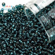 10gs TOHO 11/0 Round Beads Japanese Seed Beads (27BD) Silver Lined Teal 11/0 2.2mm Hole: 0.8mm about
