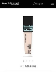 Maybelline  FIT ME 反孔特霧粉底液 foundation
