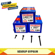 SKRUP GYPSUM 1 INCH SAMPAI 2 INCH ( JUAL 1 KOTAK ) / BAUT SEKRUP GYPSUM