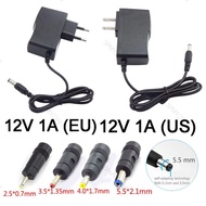 AC / DC Adapter DC 12V 1A AC 110V-240V Converter Power Supply Charger 5.5*2.1mm 4.0*1.7mm 3.5*1.35mm