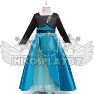 hiCosplaydy Kids Princess Anna Cosplay Costume