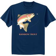 Men'S T-Shirt Trout Shirt Fish Fishing Tee Shirt T-Shirts For Men
