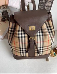 🇬🇧 獨一無二 Burberry 極度稀有 Haymarket 格紋後背包｜此款在國際平台已無現貨｜ Burberry Rare Haymarket Check Rucksack – Authenti