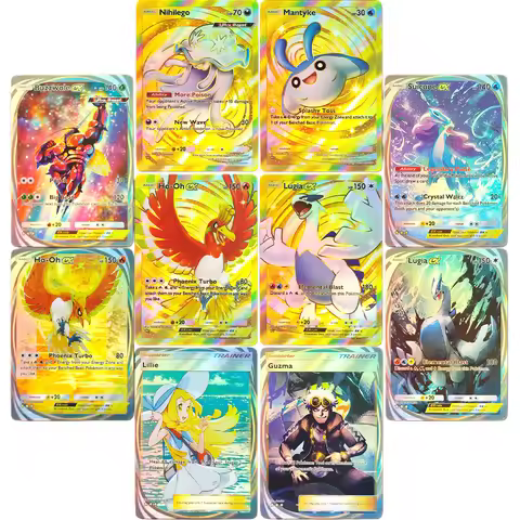 DIY Pokemon TCG Pocket Card A4 Wisdom of Sea and Sky Lugia Ho-oh Kingdra ex Immersive Crown Ultra Ra