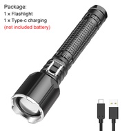 Asafee 3500LM 3535B XHP160 LED outdoor flashlight telescopic zoom position switch + function switch 