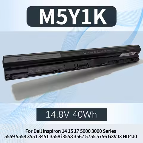 M5Y1K Laptop Battery for Dell Inspiron 5566 5555 5559 3567 3551 3552 3558 14 3451 3452 17 5755 5758 