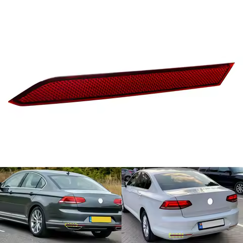 Rear Bumper Outer Reflector Tail Light Lens Left For VW Passat B8 3G5 3G2 14-19