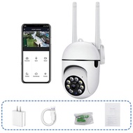CCTV V380 Pro terbaru Jarak Jauh CCTV Dalam dan Luar Ruangan 360° Panorama Nirkabel Penglihatan Mala