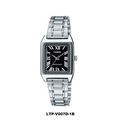 [Watchwagon] Casio LTP-V007D-1B Black Dial Analog Ladies Dress Watch with stell bracelet ltp-v007