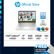Laptop HP 14s-dq3109TU Celeron N4500 UHD 8GB RAM 256GB SSD W11 14 inch Intel Garansi 2 Tahun / 14s-dq3111TU / 14s-dq3110TU / Official