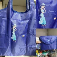 (環保袋)日本迪士尼jasmine茉莉公主阿拉丁Aladdin genie燈神環保袋 貝兒belle美女與野獸 Beauty and the Beast公主 disneystore 。代購Disney