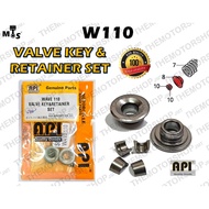 API HONDA WAVE110 DASH110 W110 DASH2 ALPHA CX DX VALVE KEY & RETAINER SET VALVE CLIP TOPI VALVE SPRI