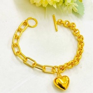 LV EMAS KOREA/BANGKOK GELANG/RANTAI GELANG TANGAN PAPER CLIP/CAKUK TO  FREE COP916/FAST SHIPPING/BRA