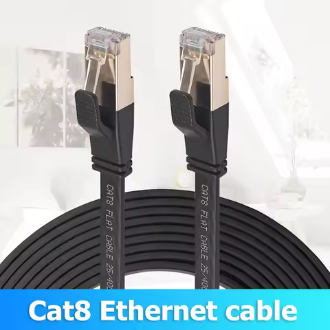 Cat8 Ethernet Cable SFTP 40Gbps Super Speed Cat 8 RJ45 Network Cable LAN Patch Cord RJ45 Connector f