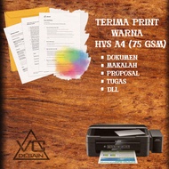 jasa print cetak documen cetak makalah cetak proposal (warna) HVS A4 75GSM